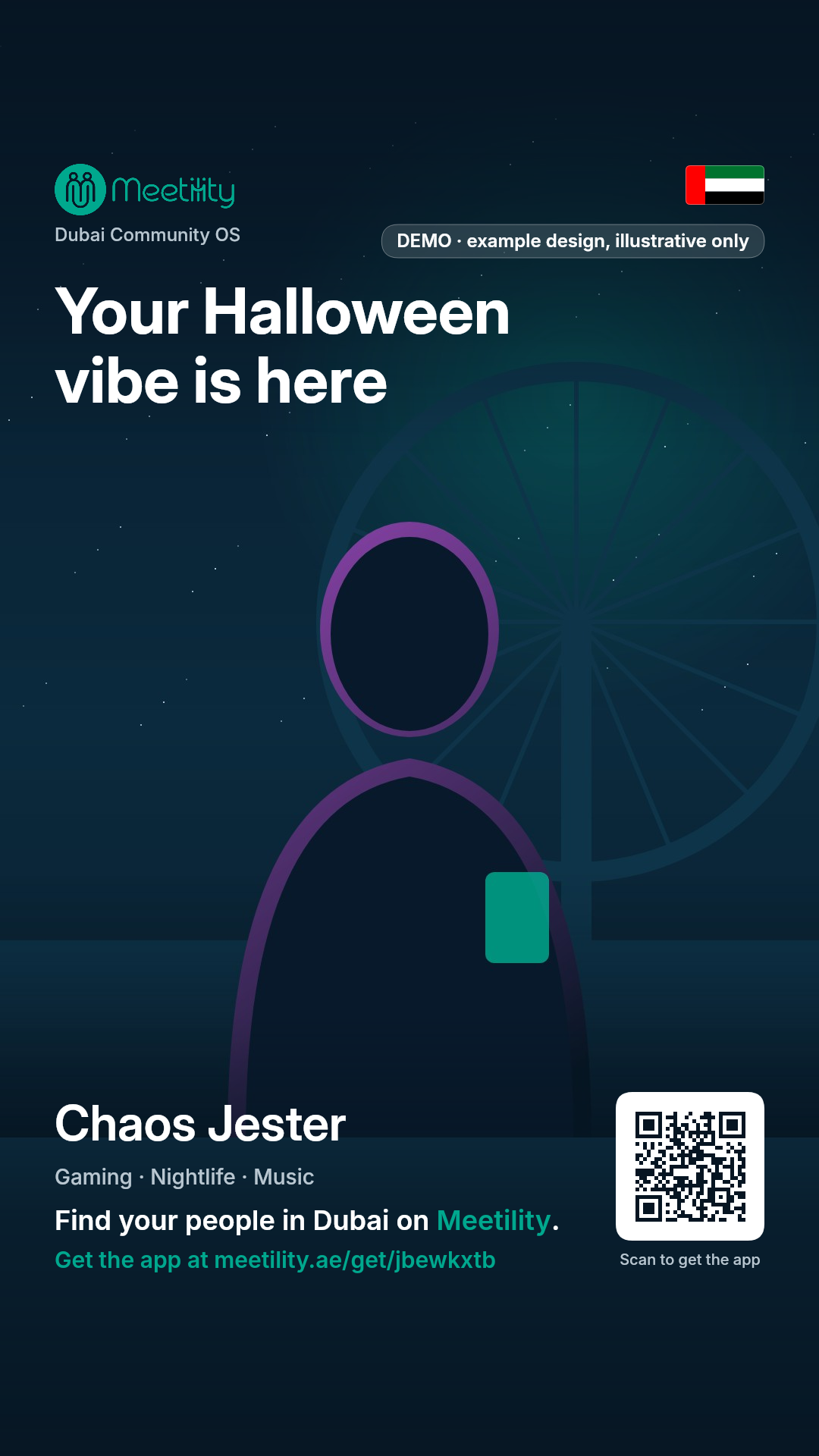 DEMO card: Chaos Jester at Ain Dubai